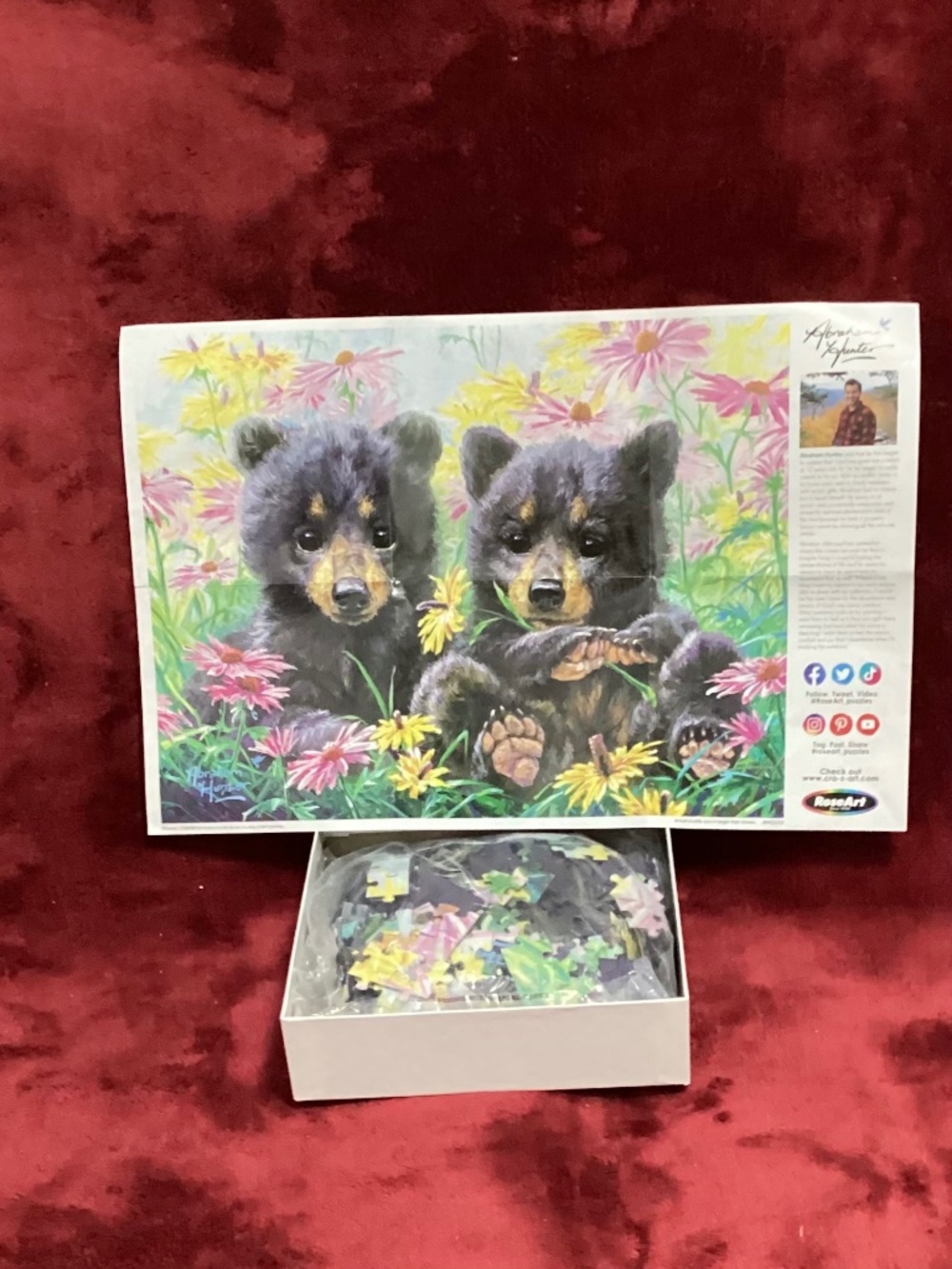 500 Piece Bear Flower Children Puzzle